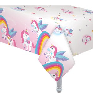 MANTEL PLASTICO UNICORNIO SWEET 180x130cm